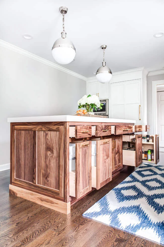 Polishing Wood Transitional Kitchen Cabinets