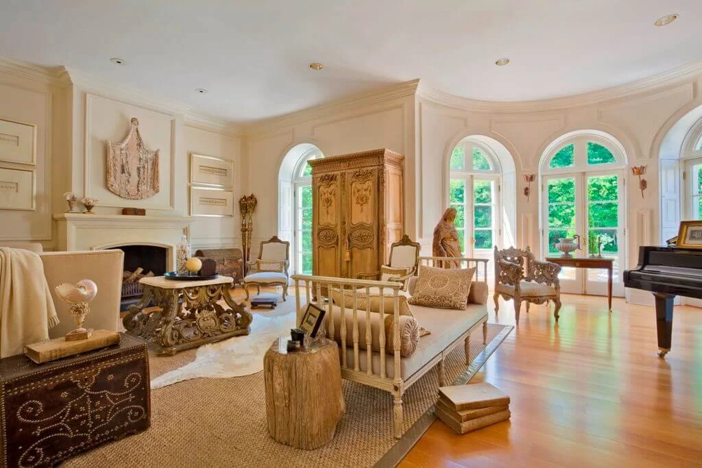 antique armoire living room