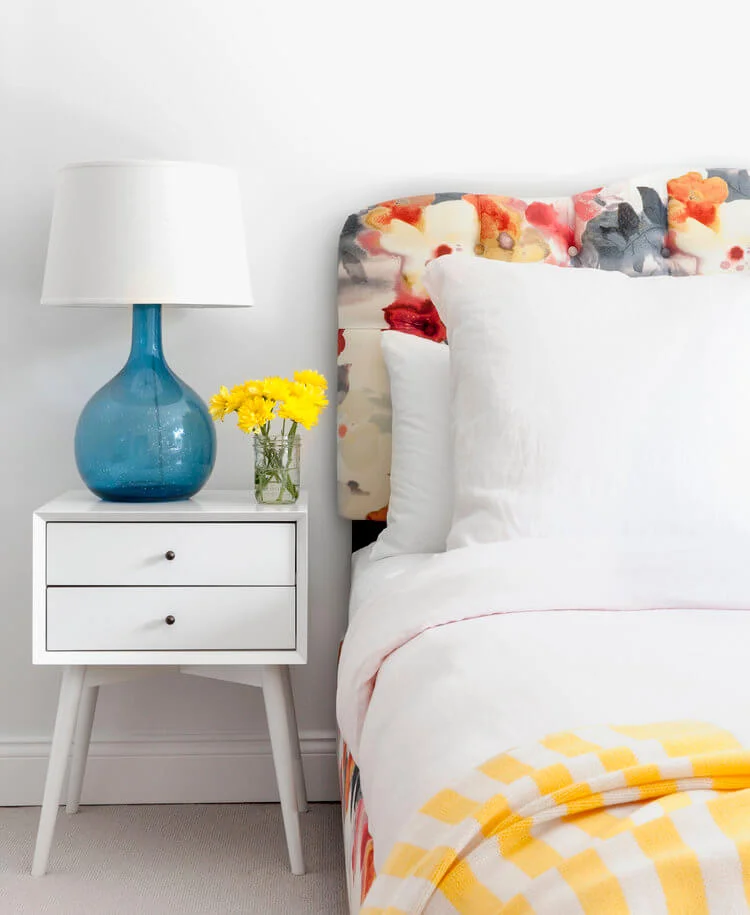 floral headboard