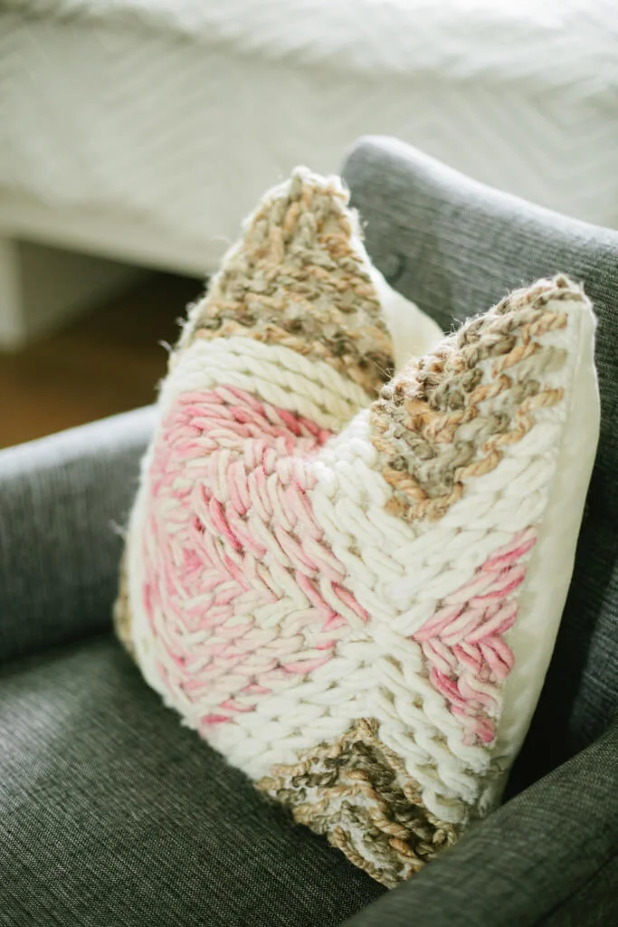 knit pillow