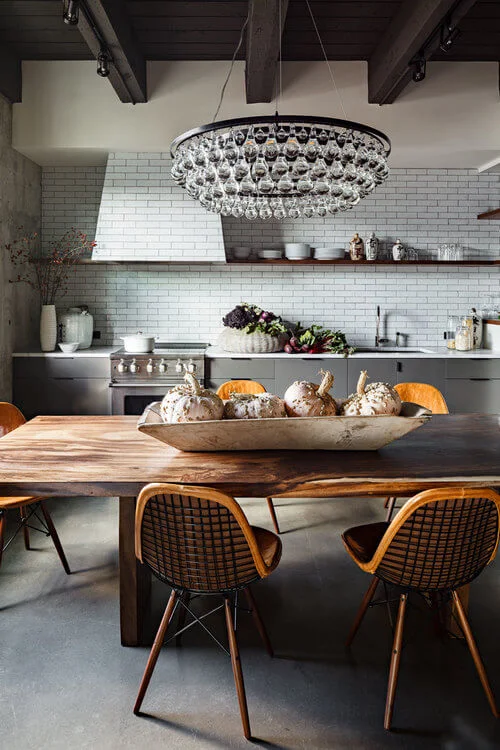 open kitchen and dining
