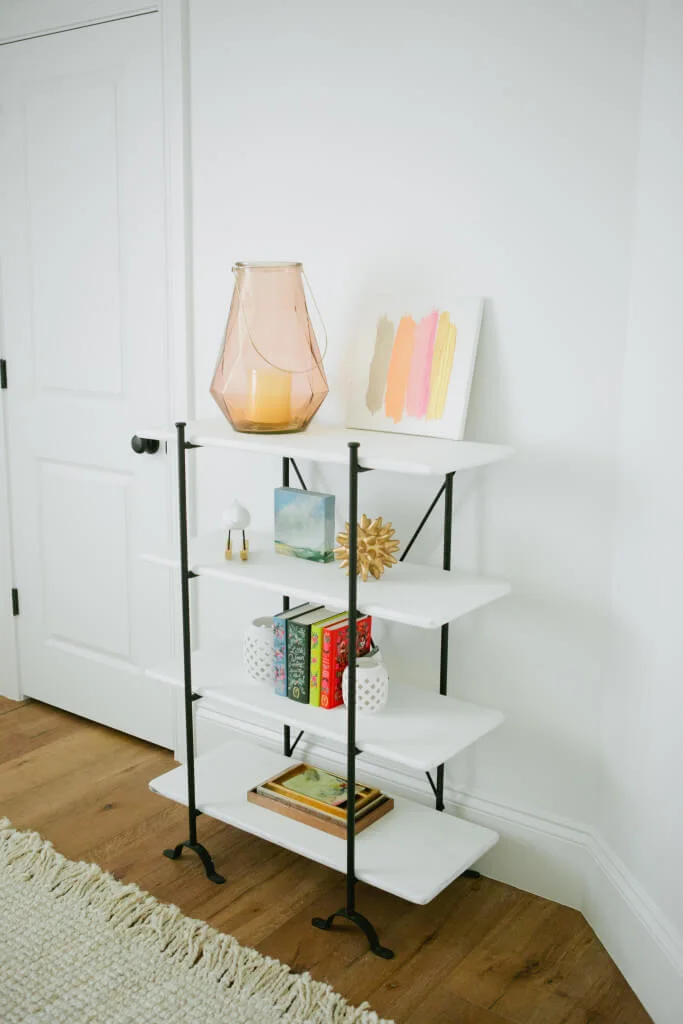 open shelf decor