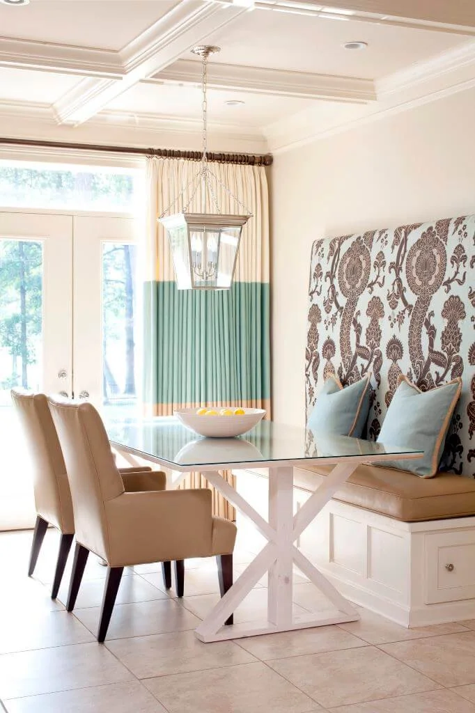 Transitional Dining Room Sunlight Curtain