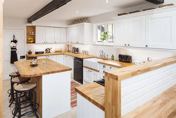 White and Oak Kitchen Ideas