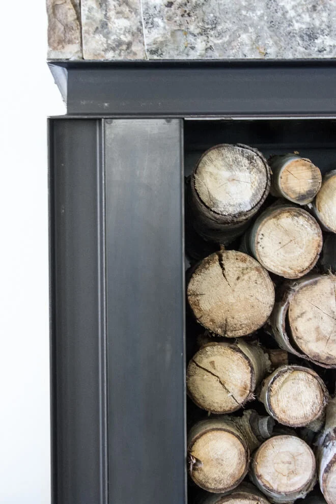 fireplace wood storage