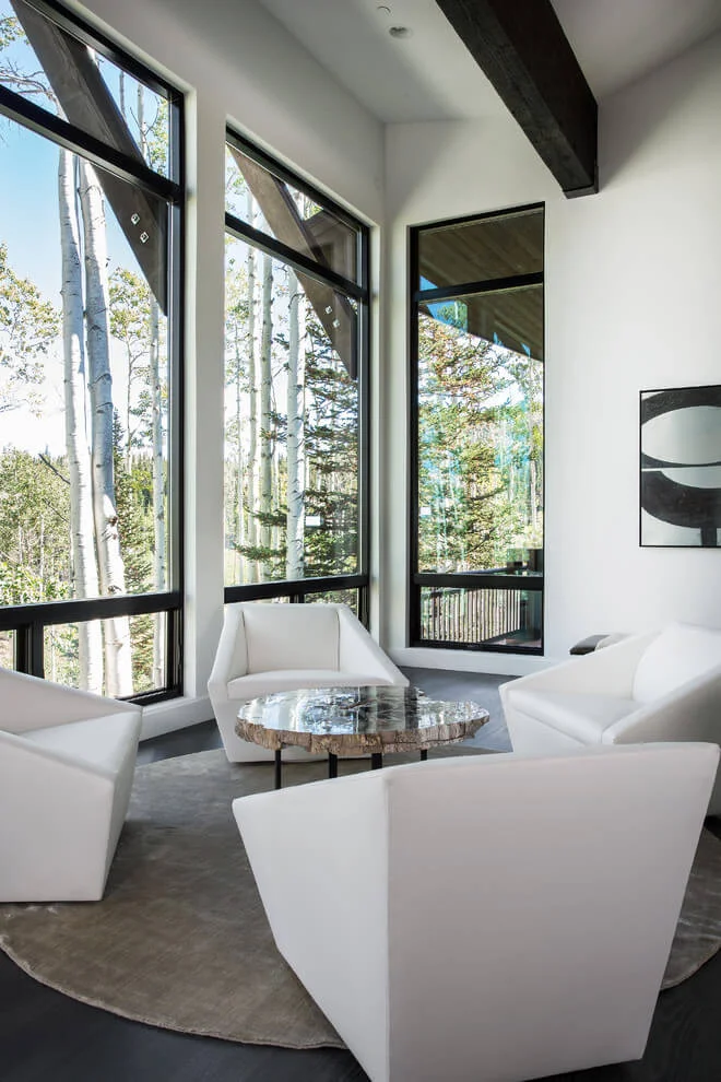modern furniture sitting area
