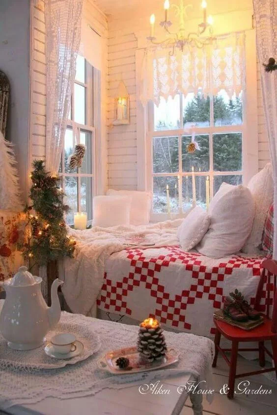 Christmas Bedroom Candle Decoration