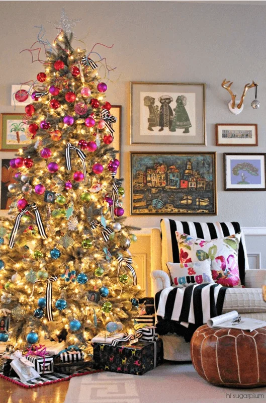 Colorful Festive Living Room Decor