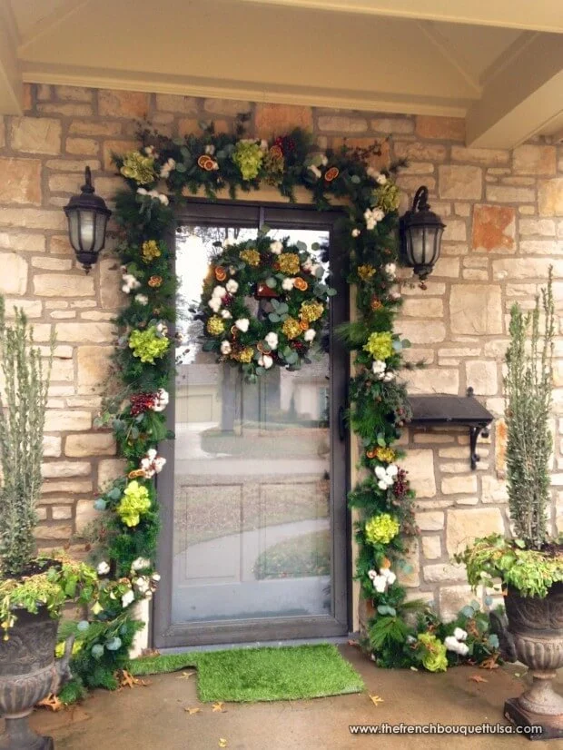 Floral Christmas Wreath Decoration