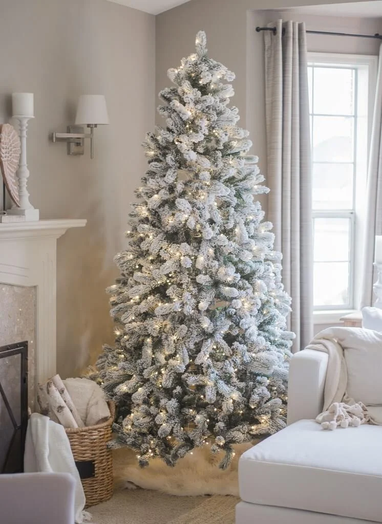 Living Room Artificial Tree Decor