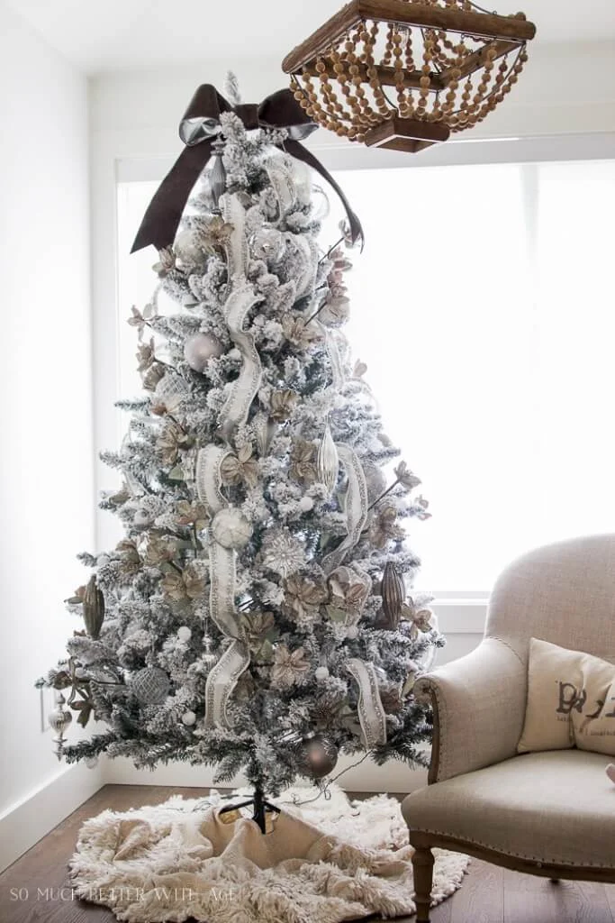 Silver Ornaments Christmas Tree Decor