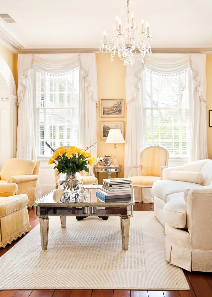 Soft Colors Victorian Room Design