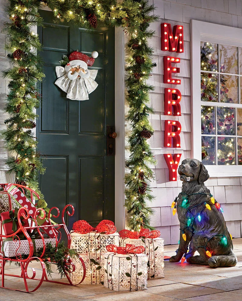 Unique Front Door Christmas Decoration