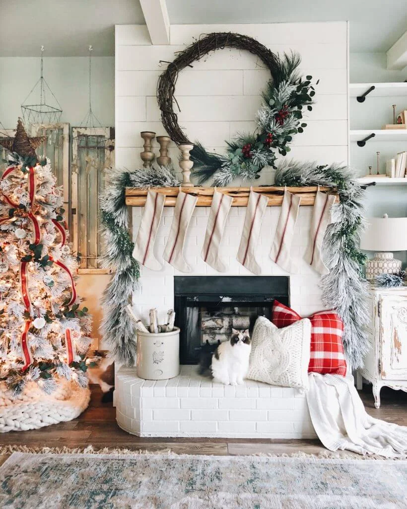 Vintage Christmas Wreath Design