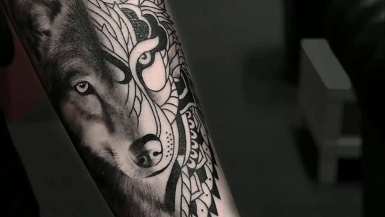 Forearm Wolf Tattoo