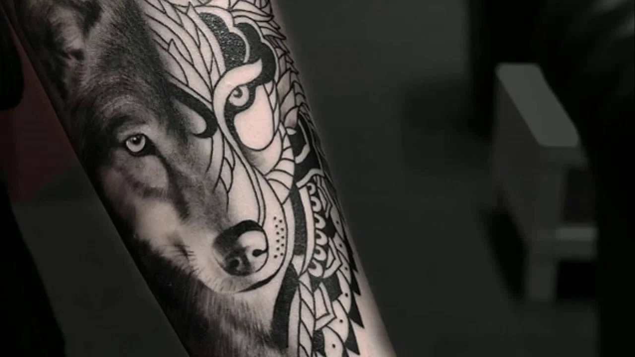 Wolf Arm Tattoo