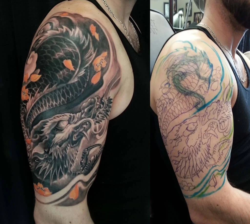 Tribal Cover up Tattoo