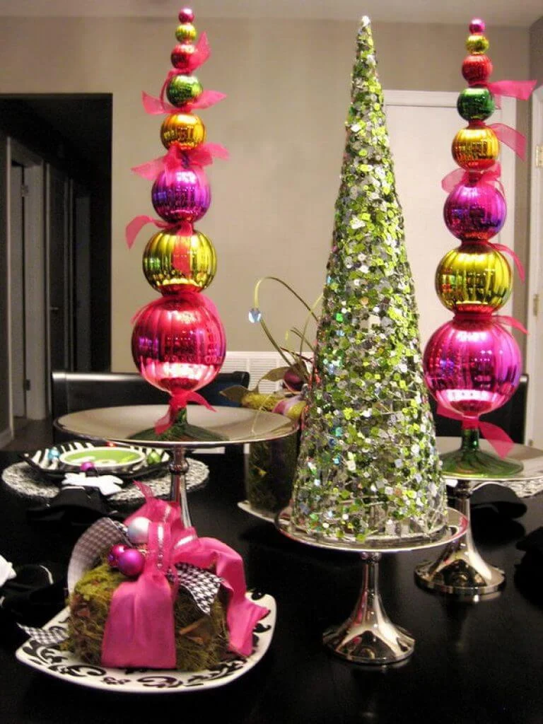 Christmas Balls Centerpiece Decor
