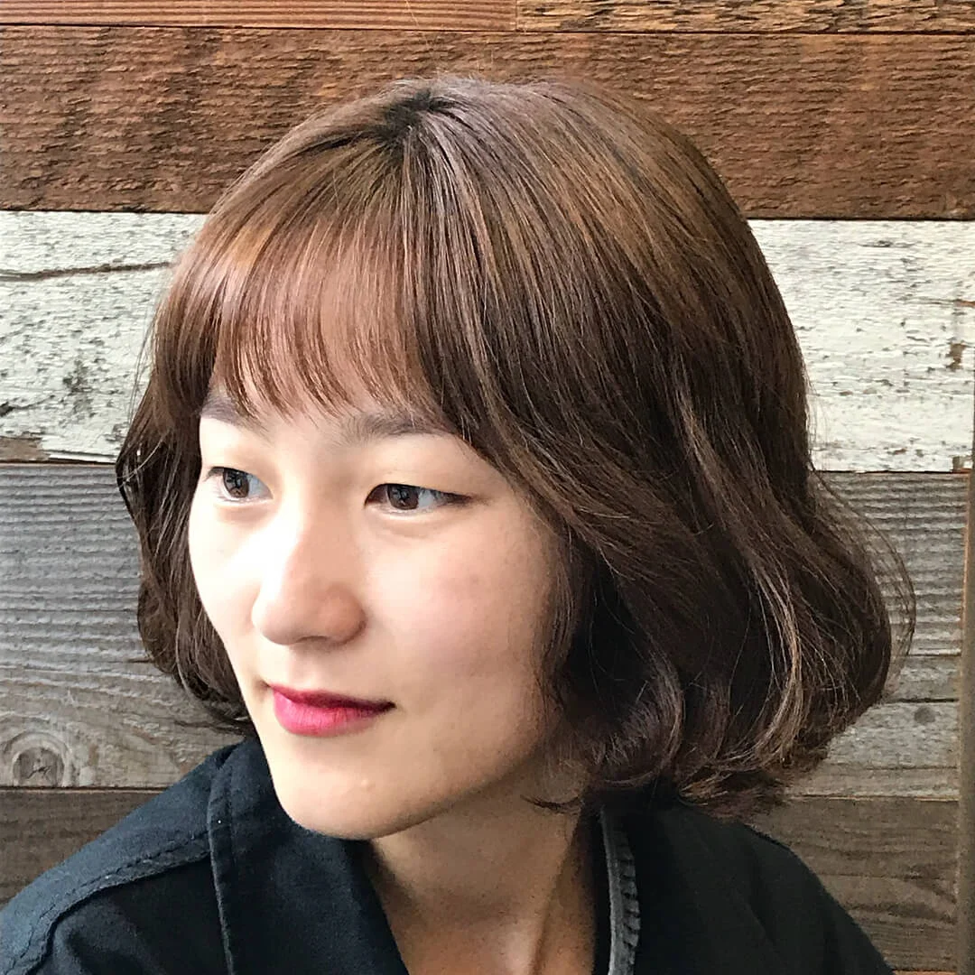 Blunt Cut With Waves - Cute Bob Hairstyles