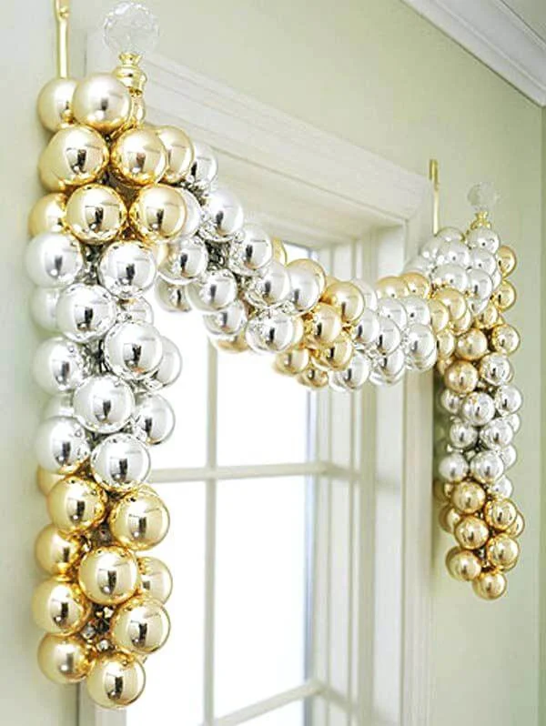 Festive Window Frame Decoration