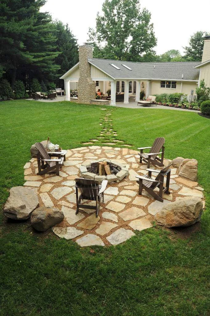 Fireplace in The Garden