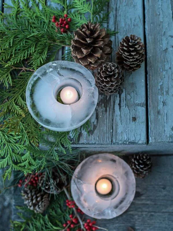 Ice Lanterns Natural Porch Decoration