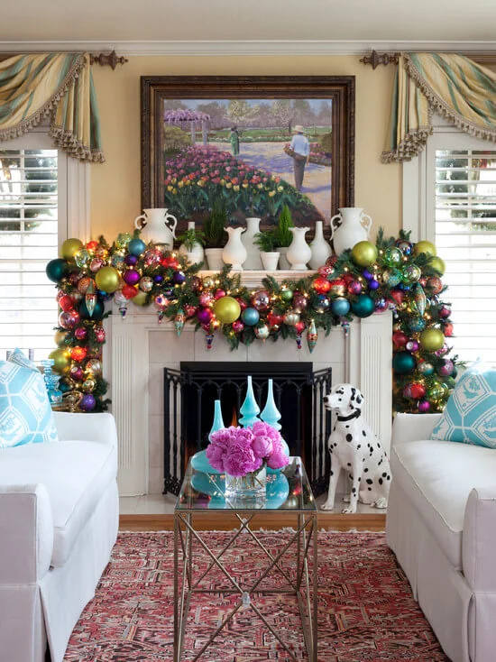 Living Room Fireplace Mantel Decor
