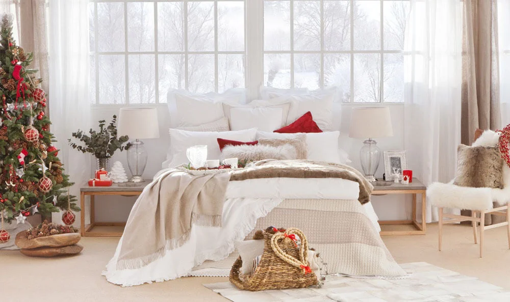 Modern Christmas Bedroom Decor