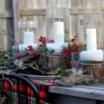 Outdoor Rustic Glam Christmas Table