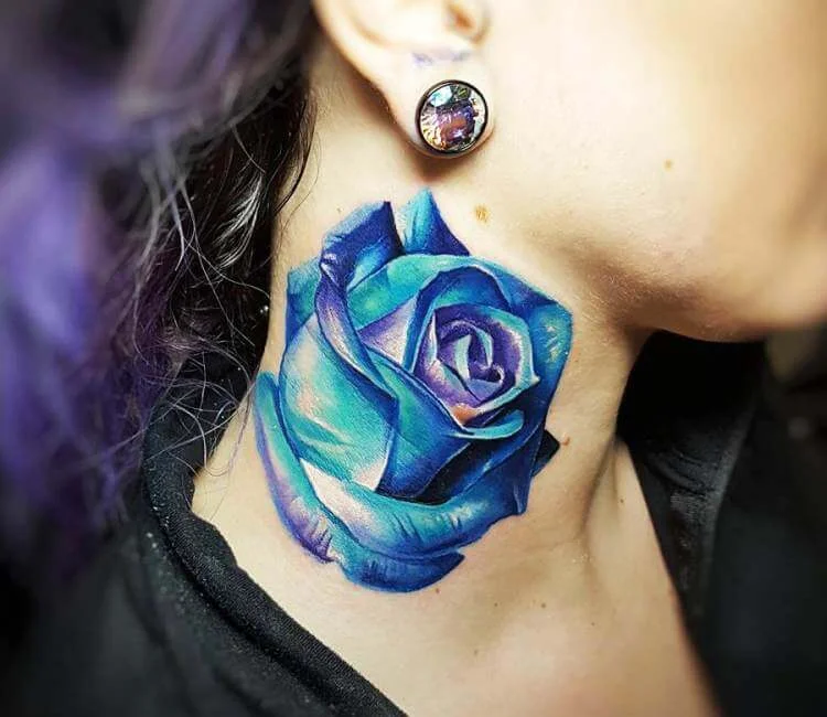 Blue Rose Tattoo