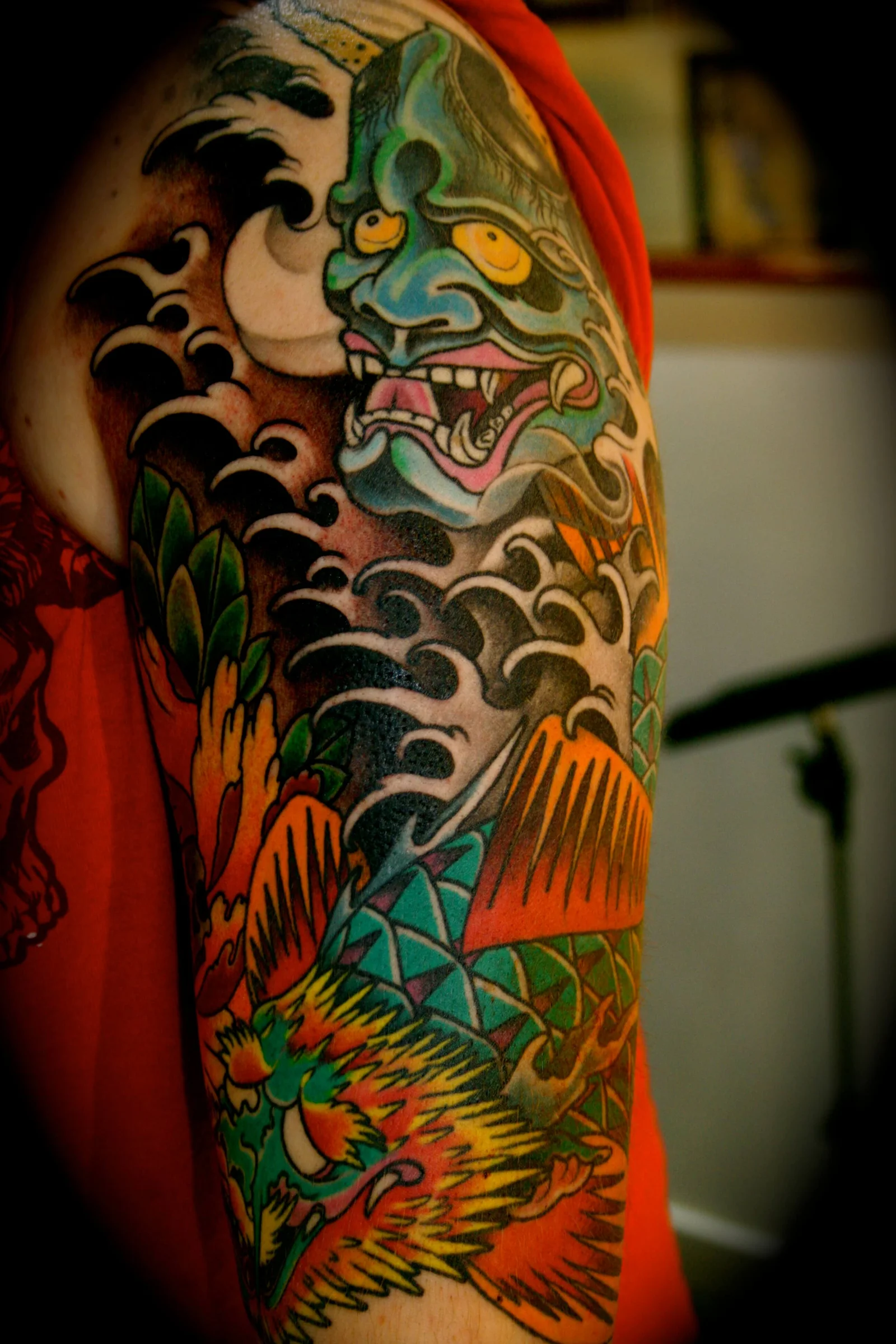 Colorful Dragon Tattoo
