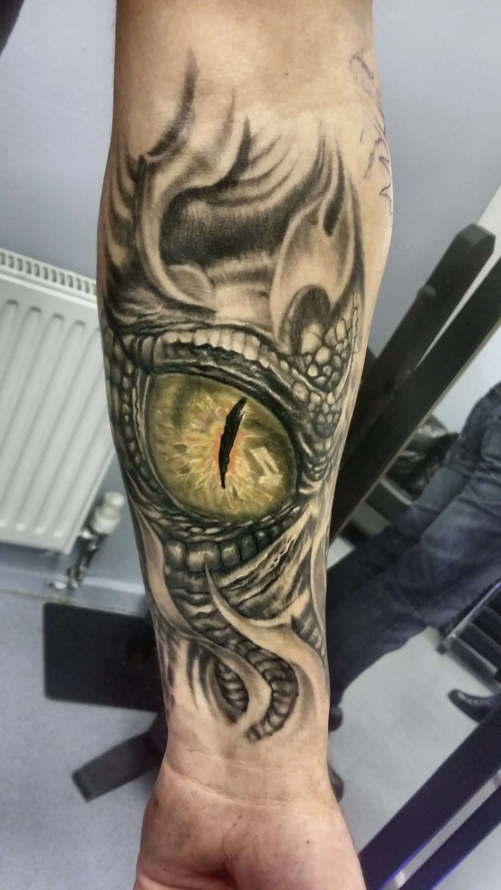 Forearm Dragon Tattoo