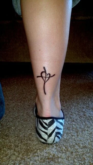 Heart Cross Tattoo
