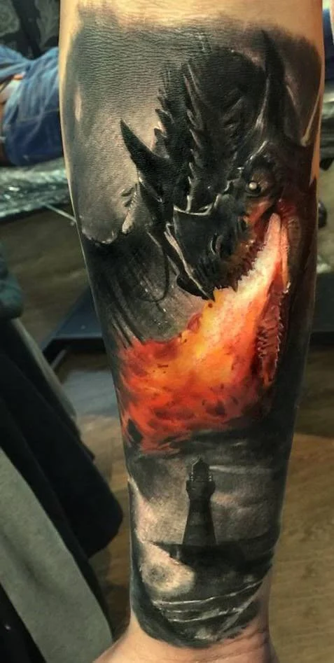 Western Dragon Tattoo