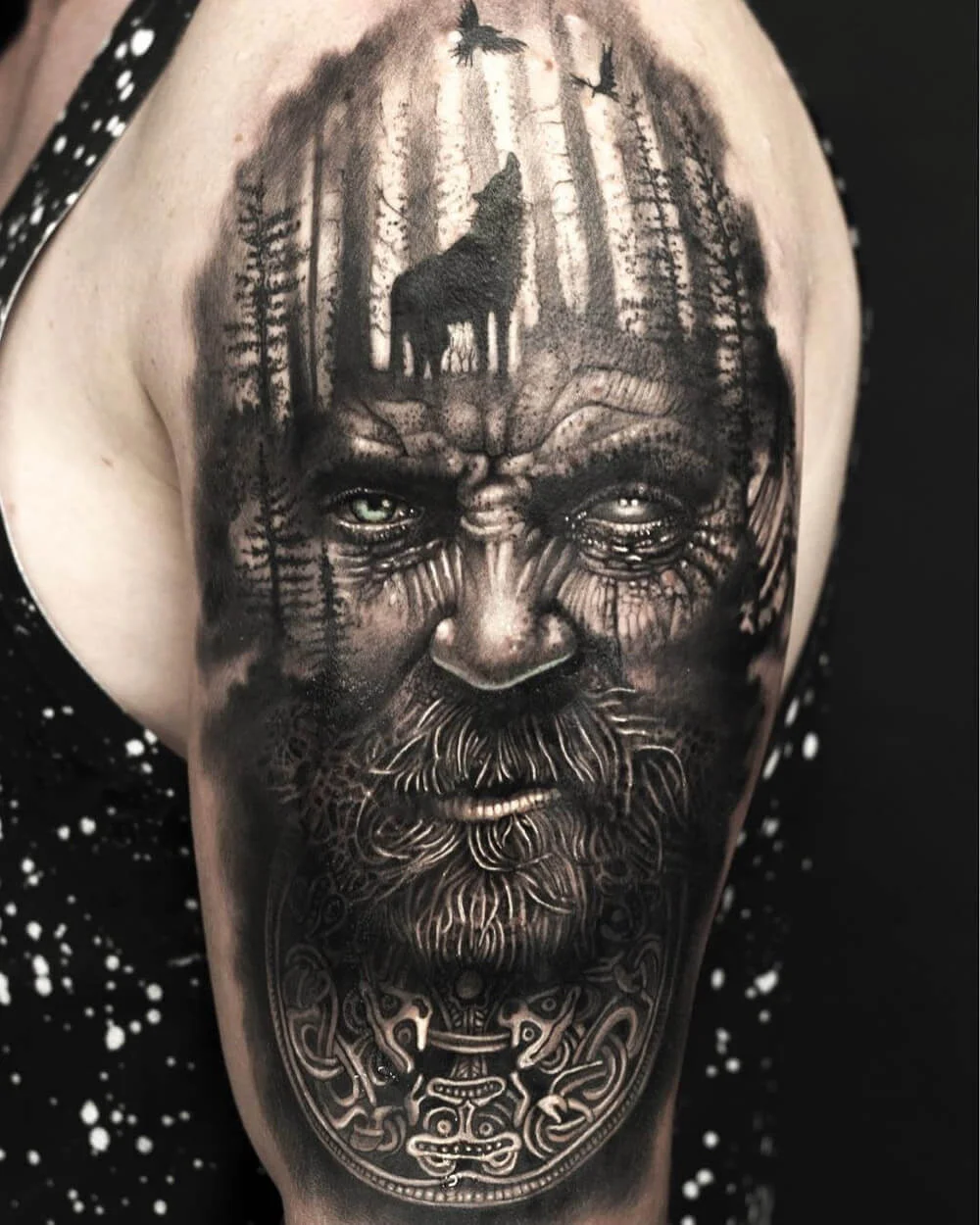Viking Wolf Tattoo