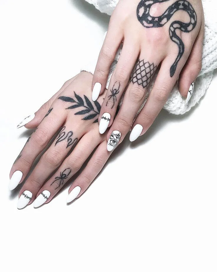 Small Tattoo On Fingers