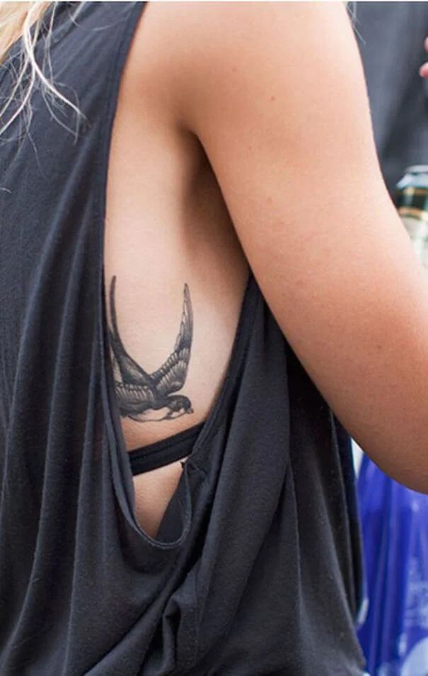 Small Tattoo On Ribs