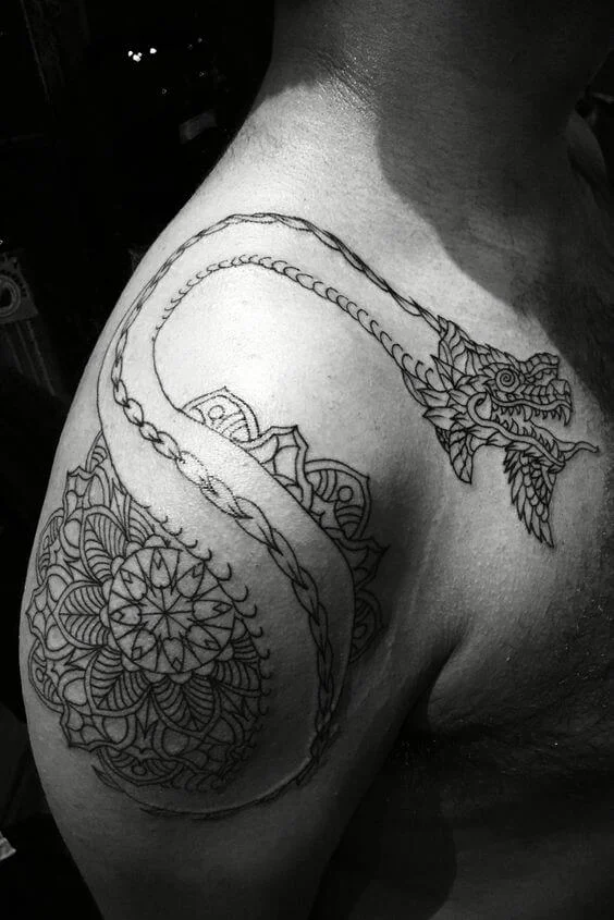 Mandala Dragon Tattoo