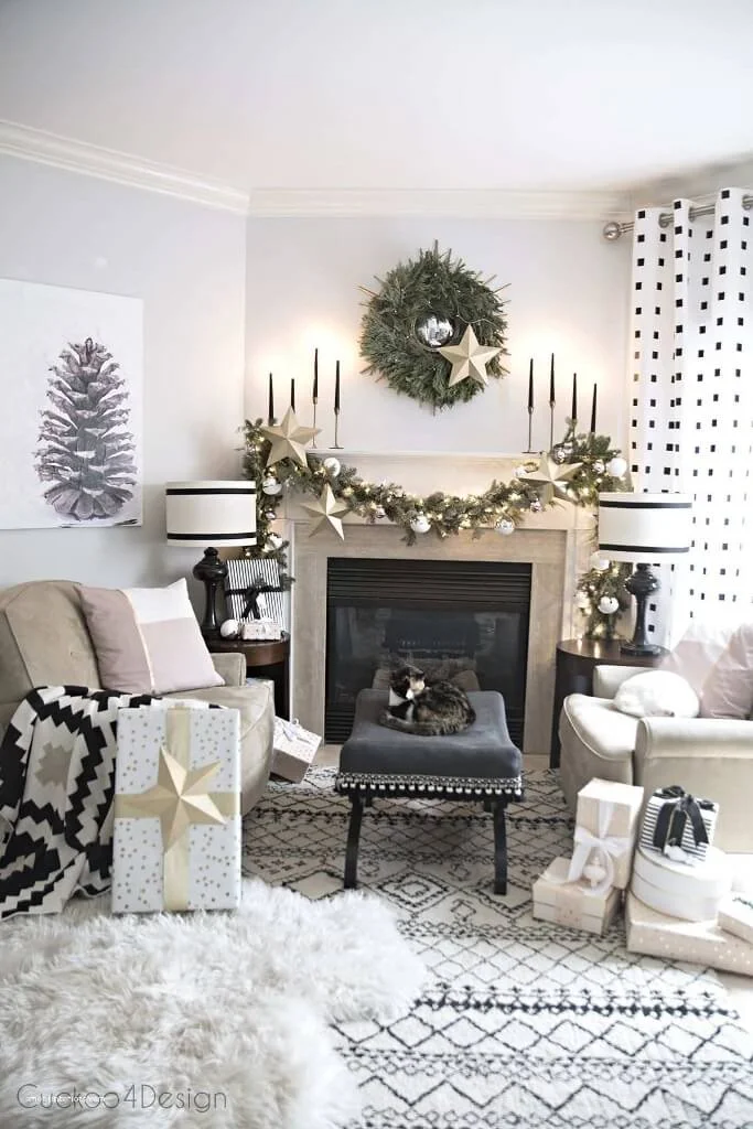 Candles 3D Stars And Lights Decor