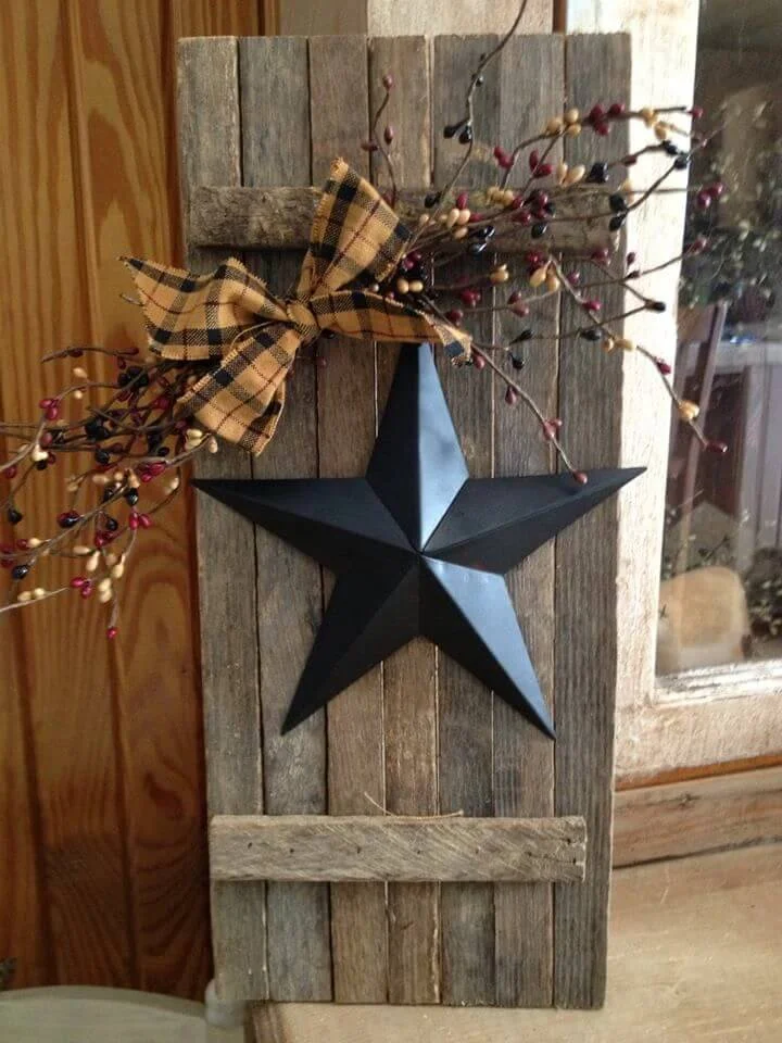 Farmhouse Style Star Porch Decoration