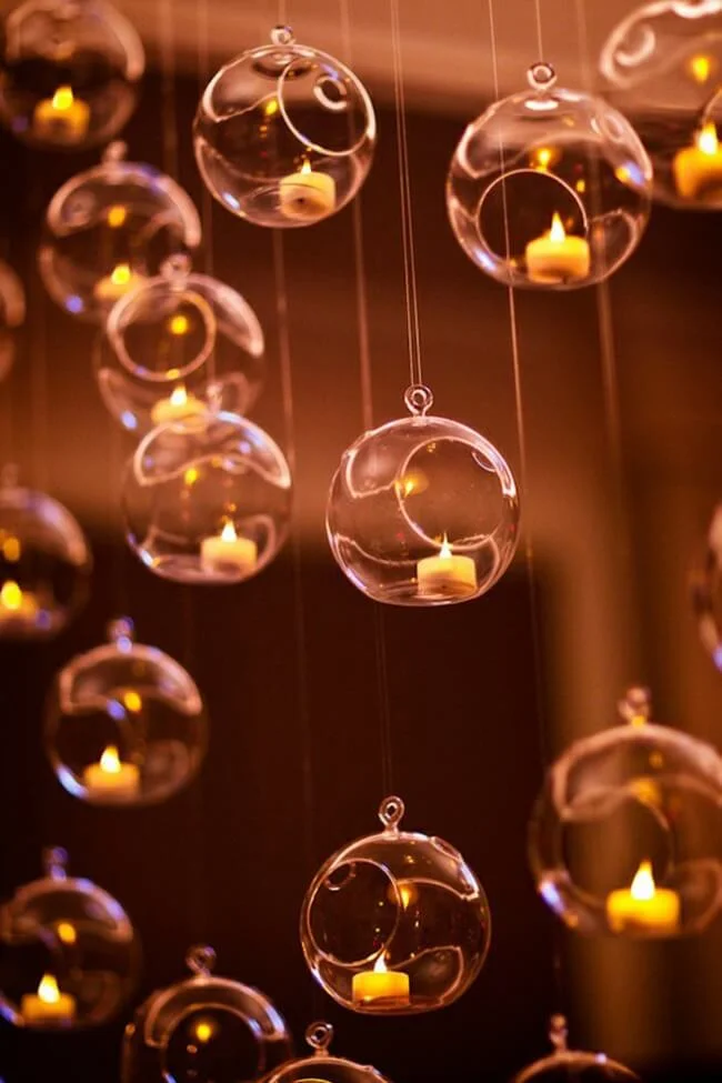 Hanging Candle Lanterns Christmas Decoration