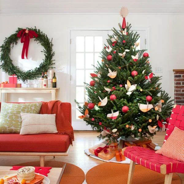 Paper Ornaments Modern Christmas