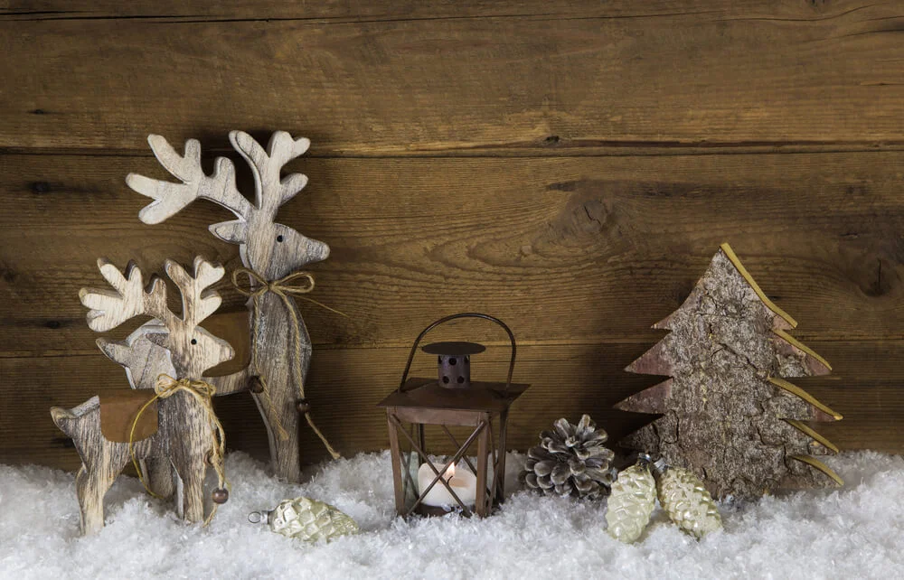 Woodland Rustic Christmas Table Decor