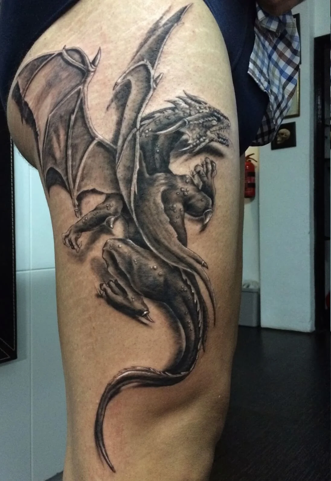 Medieval Dragon Tattoo