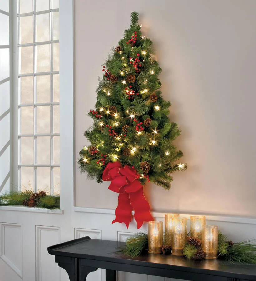 Festive Wall Christmas Tree Decor