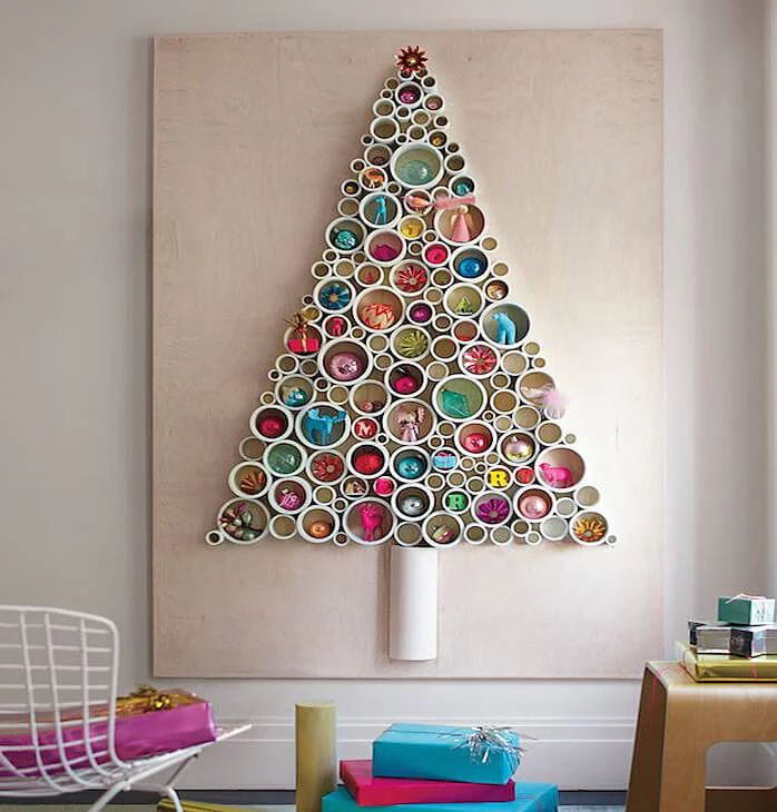 PVC Pipe Wall Christmas Tree