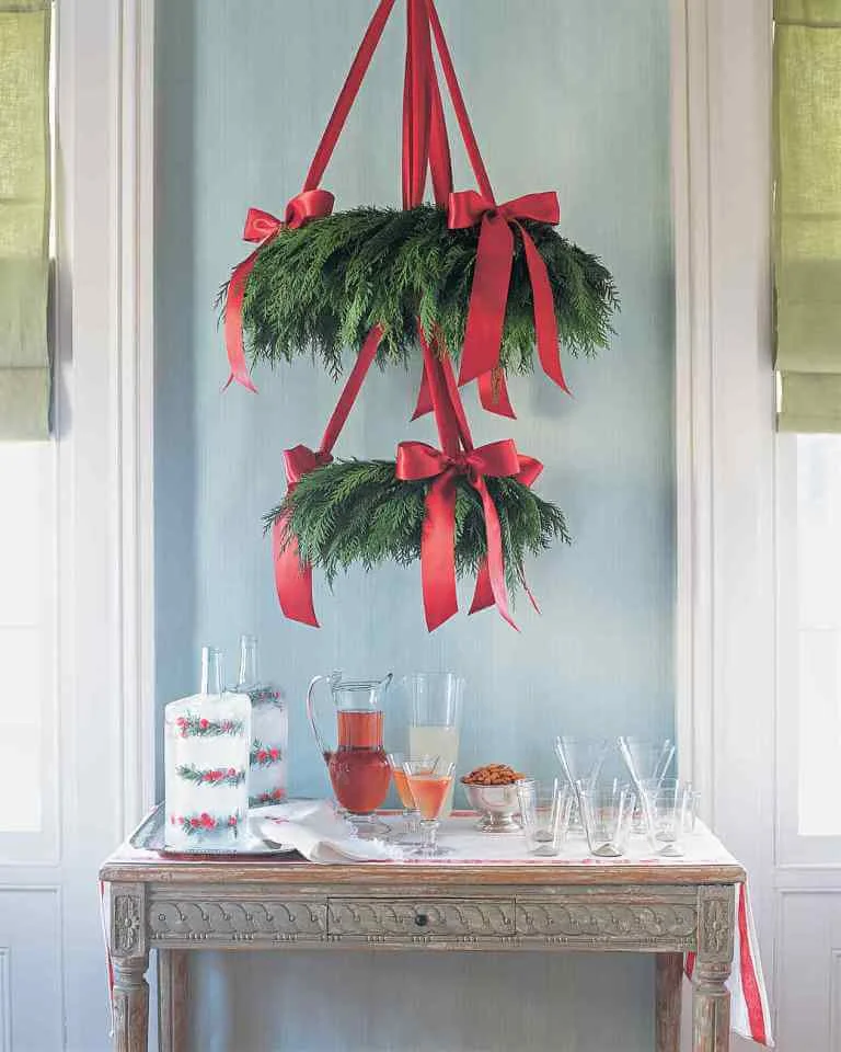 Traditional Red Green Natural Chandelier