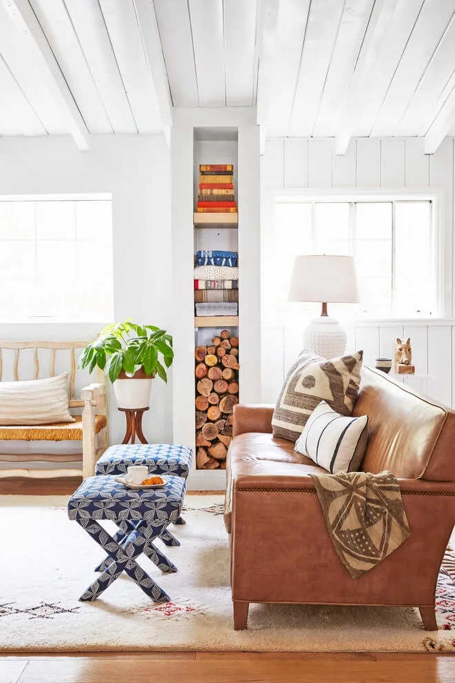 Warm Brown Tones Living Room