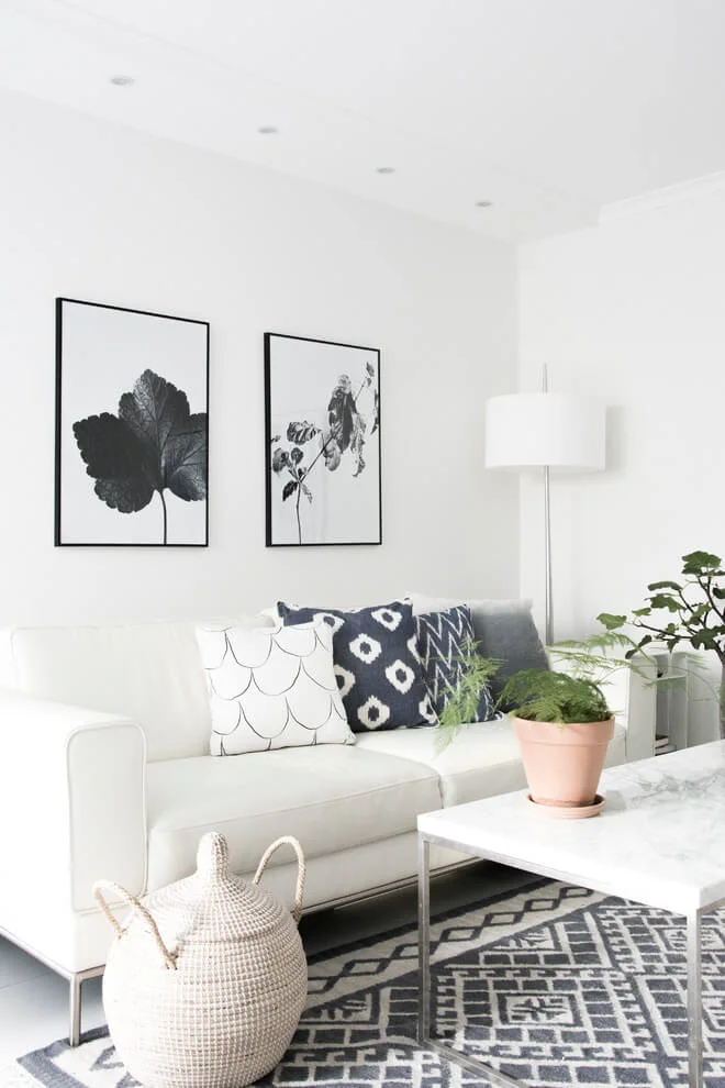 White And Bright Living Room