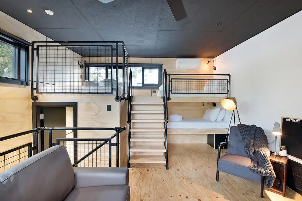 Bunk Beds In Industrial Loft